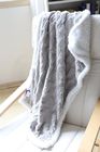 Queen Size Faux Fur Sherpa Blanket , Double Sided Pv Fleece Blanket Warm And Soft