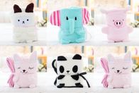 Super Soft Coral Fleece Blanket Cute Animal Shaped For Baby Kids 100% Polyester