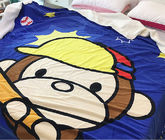 Cartoon Flat Screen Printed Blanket For Children 100% Polyester Eco - Friendly