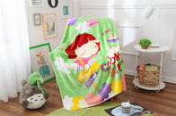 Soft Cute Children Flannel Screen Printed Blanket For Baby Polyester Comfortable