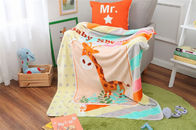 Animal Print Kids Flannel Blanket , Double Layer Weighted Blankets For Children