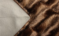 Double Layer Faux Fur Bed Blanket Enviroment Friendly For Gifts / Home Anti - Pilling