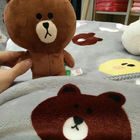 Teddy Bear Cartoon Print Blanket / Animal Print Baby Flannel Blanket Eco Friendly