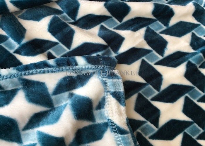 Comfortable Flannel Print Blanket 150D 288F100% Polyester Microfiber Material