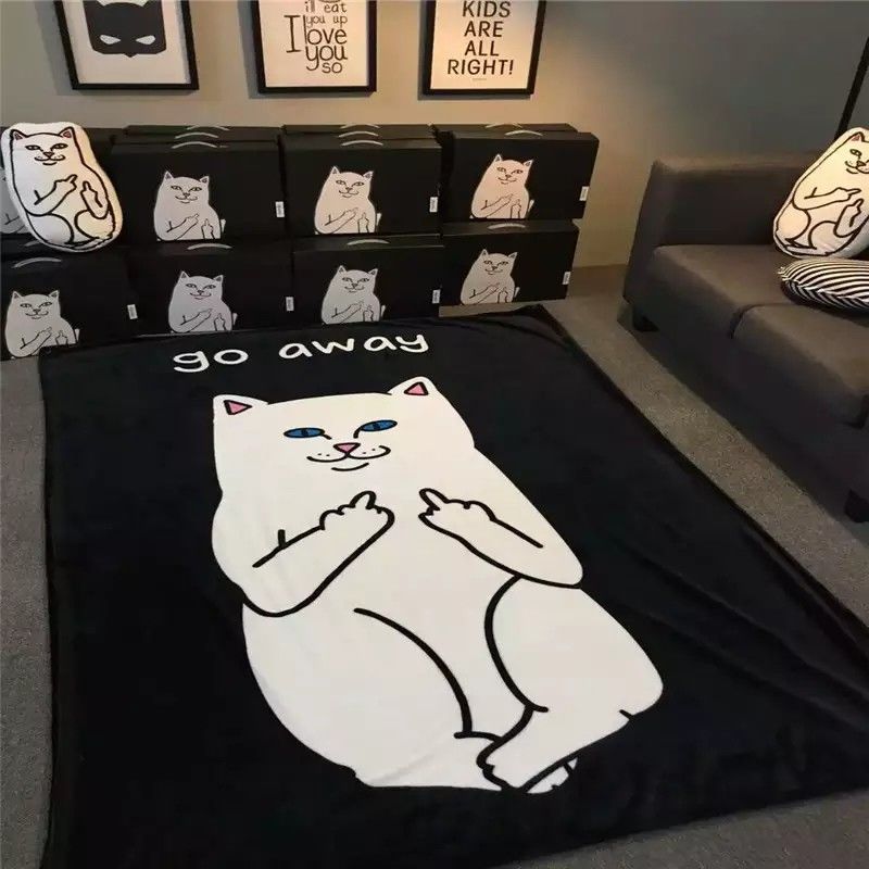 Screen Printed Flannel Blanket Cartoon Character For Winter Bedding / Sofa Throws