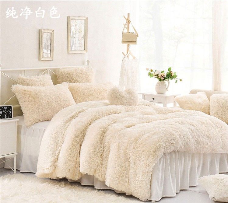 Double Layer Warm Fake Fur Blanket , Luxury Sherpa Throw Blanket For Bed / Sofa